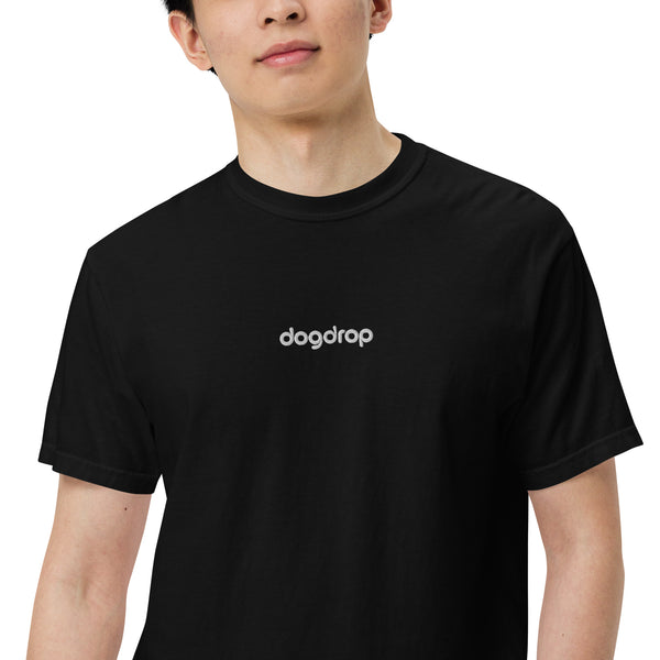 Dogdrop embroidered - unisex garment-dyed heavyweight t-shirt